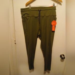 Olive Leggings Size 2X by Adrienne Vittadini
